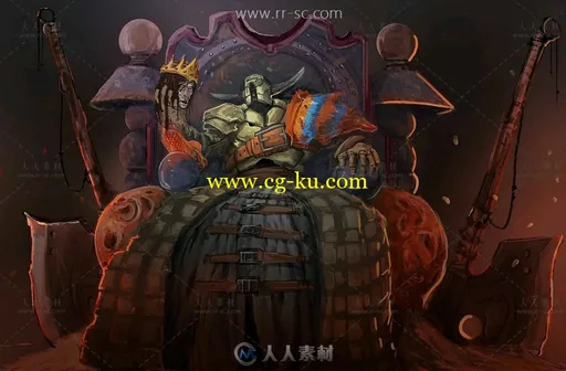 Drawcrowd大师游戏人物场景原画素材资源的图片7