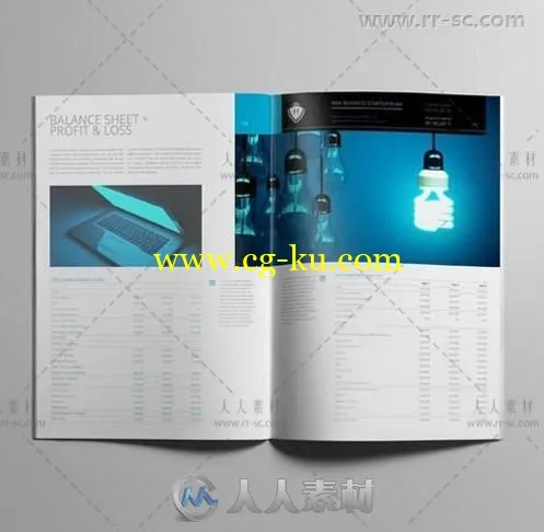 现代迷你商业启动计划书indesign排版模板的图片2