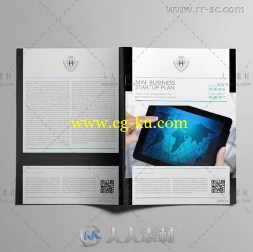 现代迷你商业启动计划书indesign排版模板的图片3