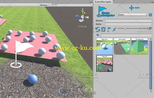 方便有用的场景导航器标志标记工具编辑器扩充Unity游戏素材资源的图片2