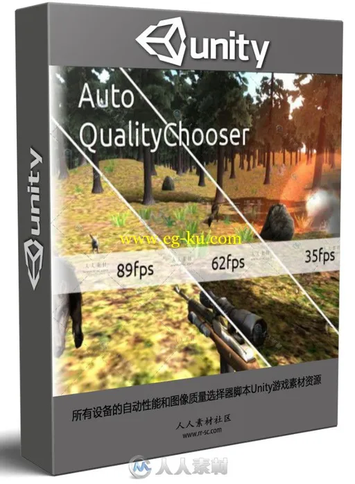 所有设备的自动性能和图像质量选择器脚本Unity游戏素材资源的图片1