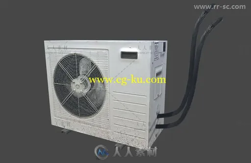 高品质低聚空调工业道具3D模型Unity游戏素材资源的图片2