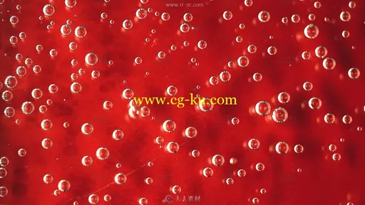 浪漫泡沫红色背景动态视频素材的图片1