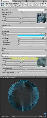 科技感全息图着色器Unity游戏素材资源的图片3