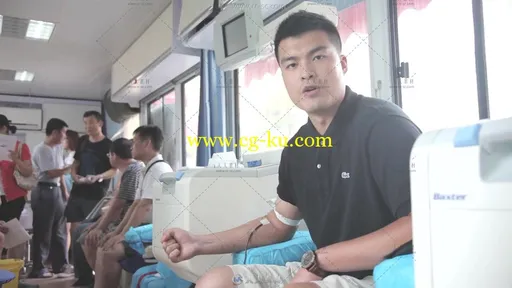 无偿献血用心关爱社会公益广告高清实拍视频素材的图片1
