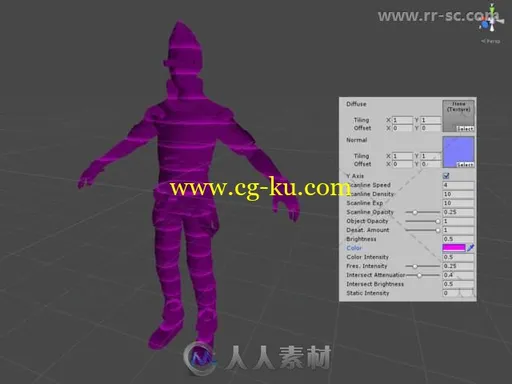 幽灵般全息图着色器Unity游戏素材资源的图片3