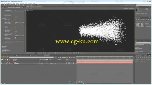 AE使用Trapcode Particular做水的特效视频教程的图片4