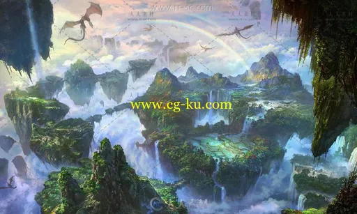 科幻氛围横版电影概念设计场景原画素材的图片3