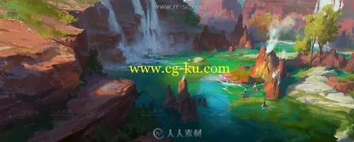 科幻氛围横版电影概念设计场景原画素材的图片4