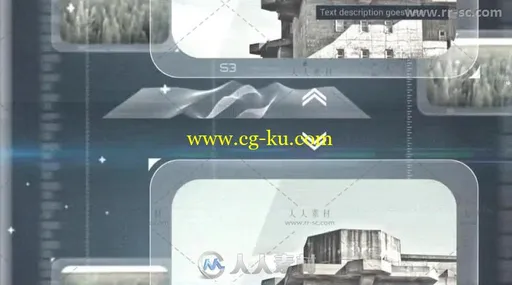 未来科技感照片展示幻灯片相册动画AE模板的图片2