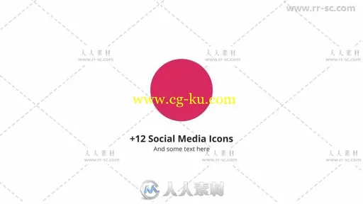 现代干净简单的动态平面标志展示Logo演绎AE模板的图片3