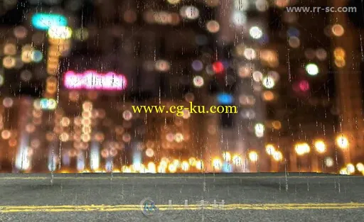 现实的彩虹和扭曲雨滴天气粒子系统Unity游戏素材资源的图片3