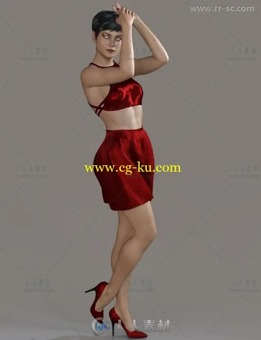 超现实普通的女性角色3D模型合辑的图片2