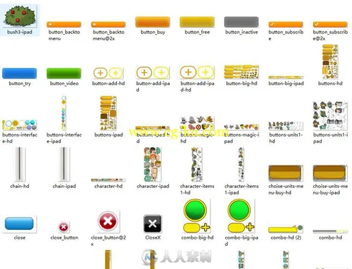 可爱英雄手游美术UI界面素材资源的图片3
