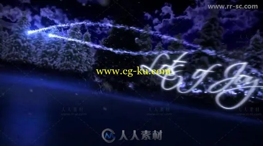 美丽梦幻的圣诞节问候片头视频包装AE模板的图片2