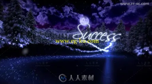 美丽梦幻的圣诞节问候片头视频包装AE模板的图片3
