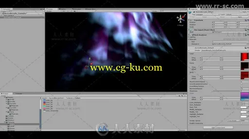 美丽完整的极光环境3D模型Unity游戏素材资源的图片3
