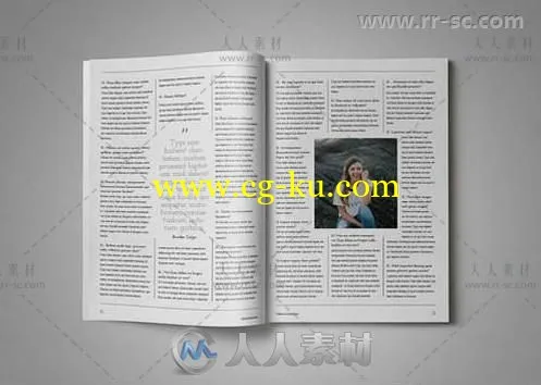 现代时尚商业杂志indesign排版模板的图片3