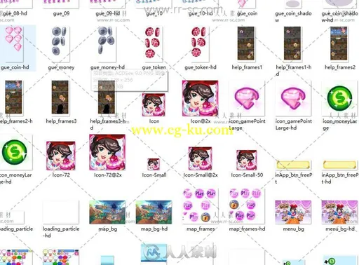 休闲类手游白雪公主美术UI资源素材的图片3