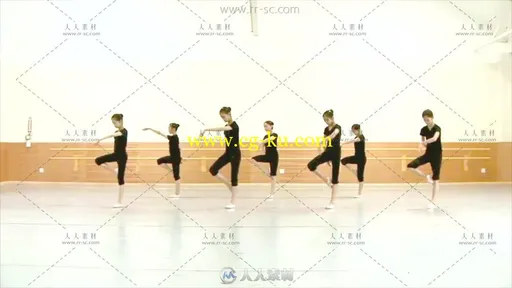 唯美柔软的舞蹈基础训练视频素材的图片1