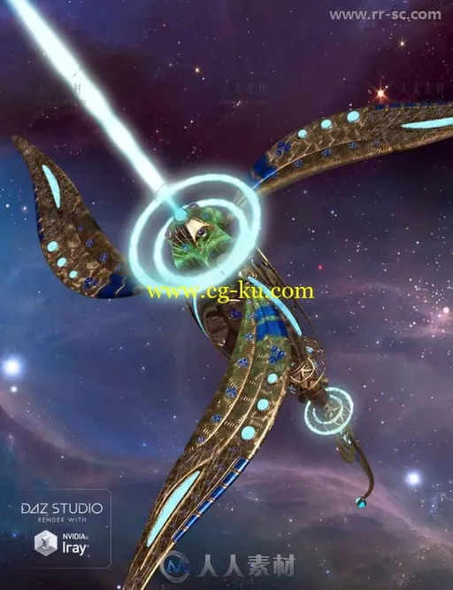 强大的科幻文明激光武器3D模型合辑的图片3