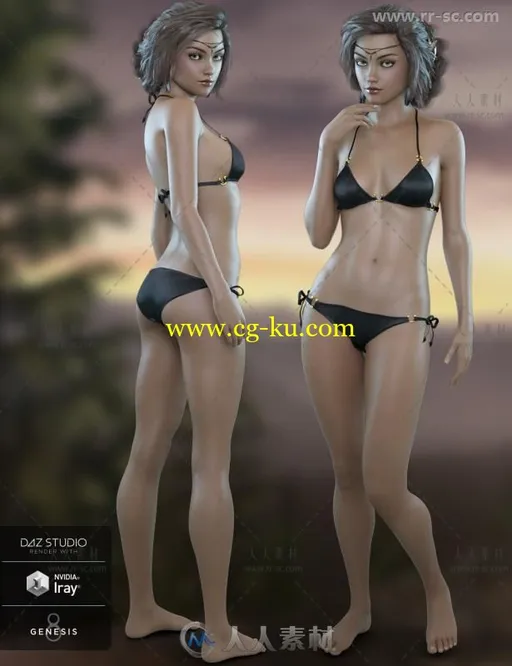 美丽迷人的精灵女性角色3D模型合辑的图片3
