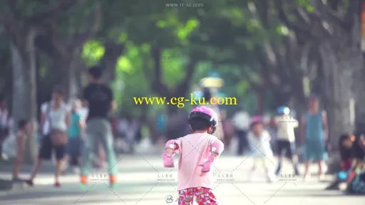 青少年滑板轮滑高清实拍视频素材的图片3