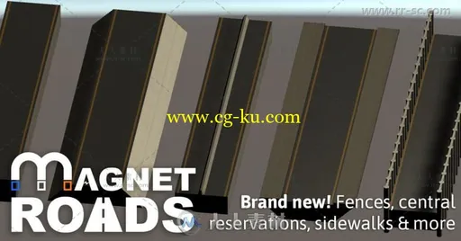 快速简便的使用磁铁创建道路建模编辑器扩充Unity游戏素材资源的图片3
