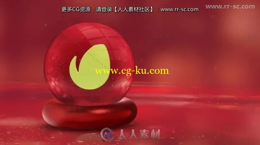 美丽浪漫的圣诞节水晶球展示片头视频包装AE模板的图片2