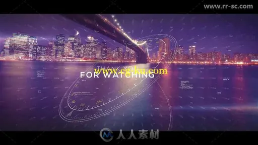 现代科技感毛刺视差幻灯片相册动画AE模板的图片9