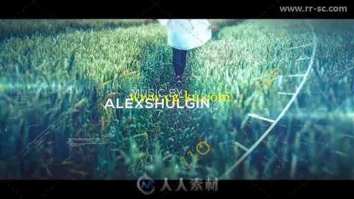 现代科技感毛刺视差幻灯片相册动画AE模板的图片10