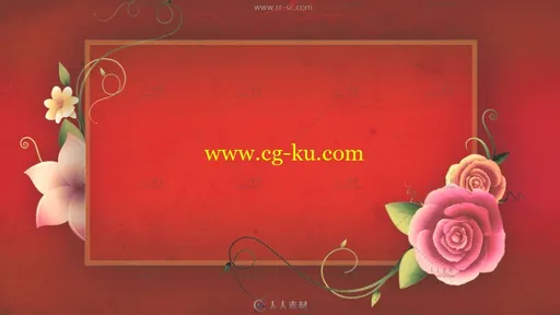 经典动态花纹生长运动粒子婚庆背景视频素材的图片1
