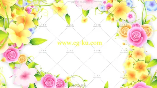 经典动态花纹生长运动粒子婚庆背景视频素材的图片3