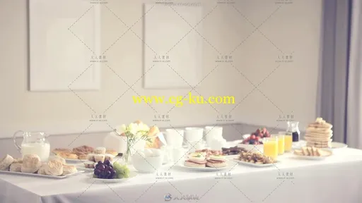 营养美味早餐高清实拍视频素材的图片1