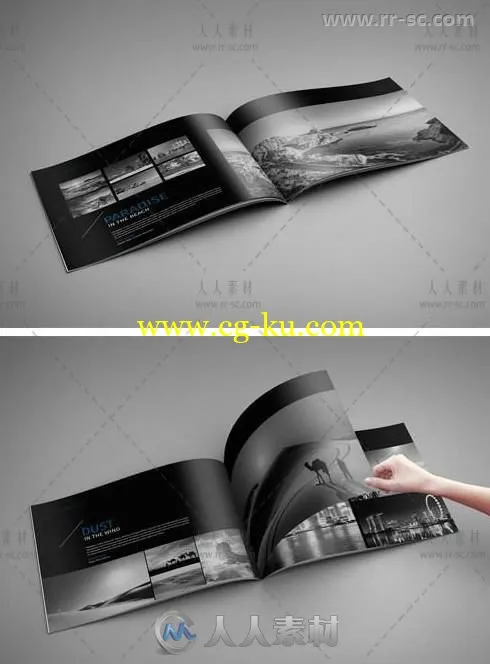 时尚个性的人物写真集indesign排版模板的图片2
