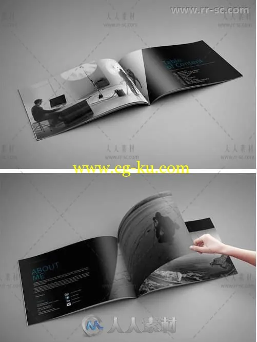 时尚个性的人物写真集indesign排版模板的图片3