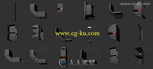 飞船内部场景科幻环境3D模型Unity游戏素材资源的图片9