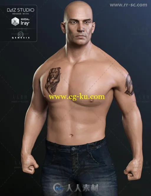 从古代到现代强大卑鄙英俊的男性角色3D模型合辑的图片6