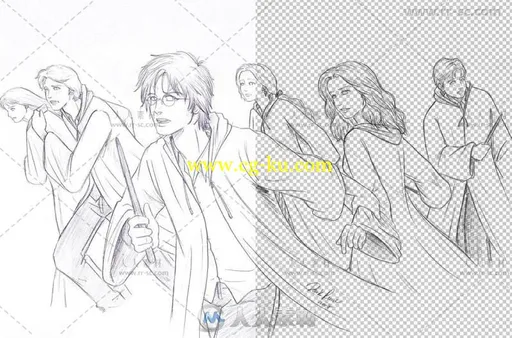 简单易用的白色背景去除艺术特效PS动作的图片3