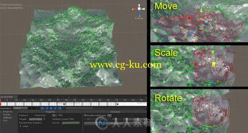 顶点动画时间轴工具动作编辑器扩充Unity游戏素材资源的图片2