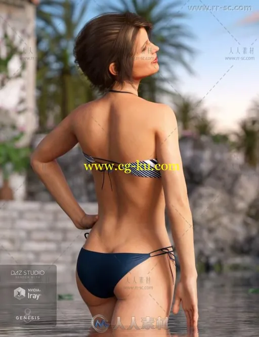 女性美丽时尚性感的内衣3D模型合辑的图片3