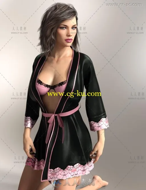 美丽性感纤细修长的女性角色3D模型合辑的图片3