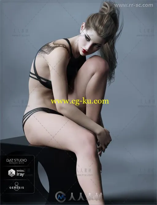 时尚独特苗条的女性角色3D模型合辑的图片2