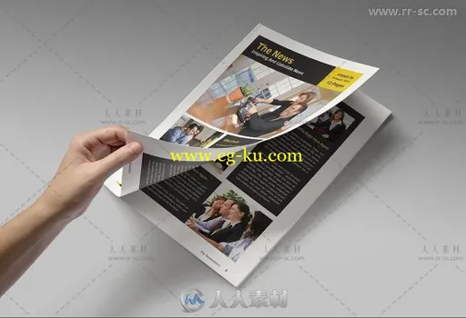现代干净的新闻杂志indesign排版模板的图片2