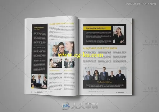 现代干净的新闻杂志indesign排版模板的图片3