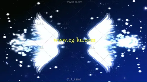 天使戒指碰撞变幻出钻石戒指婚庆背景视频素材的图片1
