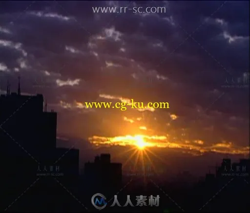 9组阳光照射云层海面通用片头片尾视频素材的图片3