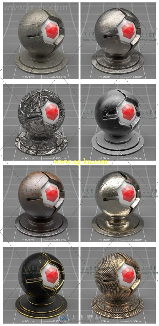 135组C4D经典材质合辑（Redshift渲染器使用）的图片12