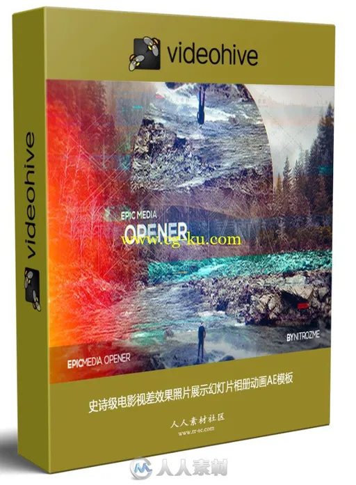 史诗级电影视差效果照片展示幻灯片相册动画AE模板的图片1