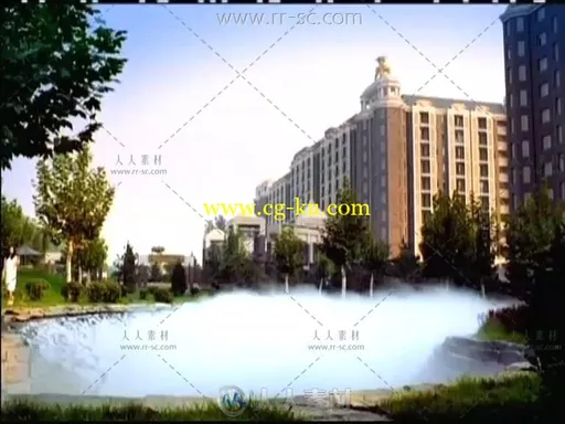 月亮城堡房地产宣传片高清实拍视频素材的图片2